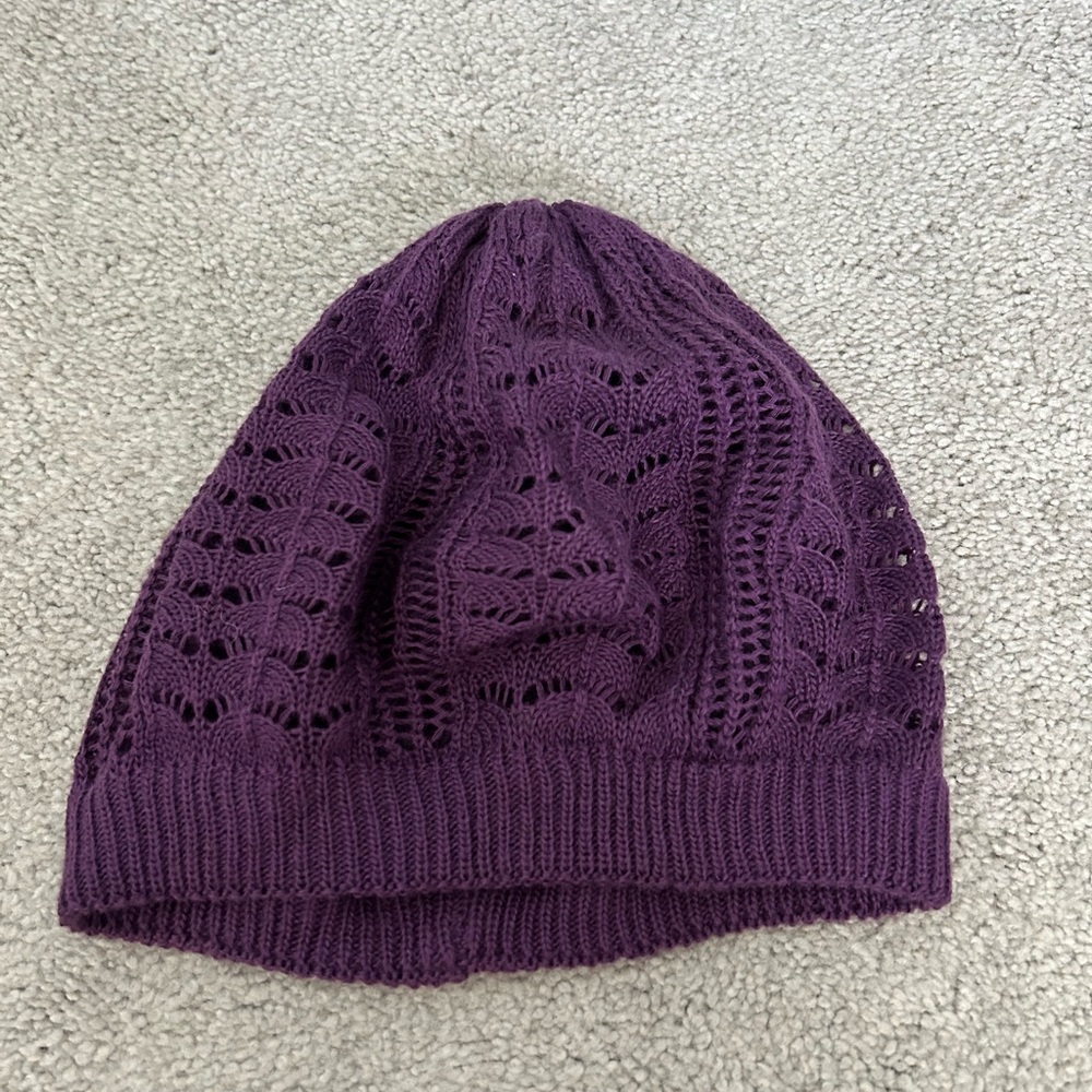 Purple Knit Beanie